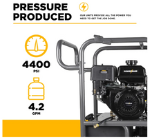 Load image into Gallery viewer, BE HW4415PA 4,400 PSI - 4.2 GPM Hot Water Pressure Washer with Powerease 420 Engine and CP Triplex Pump