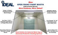 Load image into Gallery viewer, iDeal PSB-AFOFB1388-3PH-230V-AK Open Front Paint Booth 13'W-8'H-7.6'D ID - 3PH-230/460V