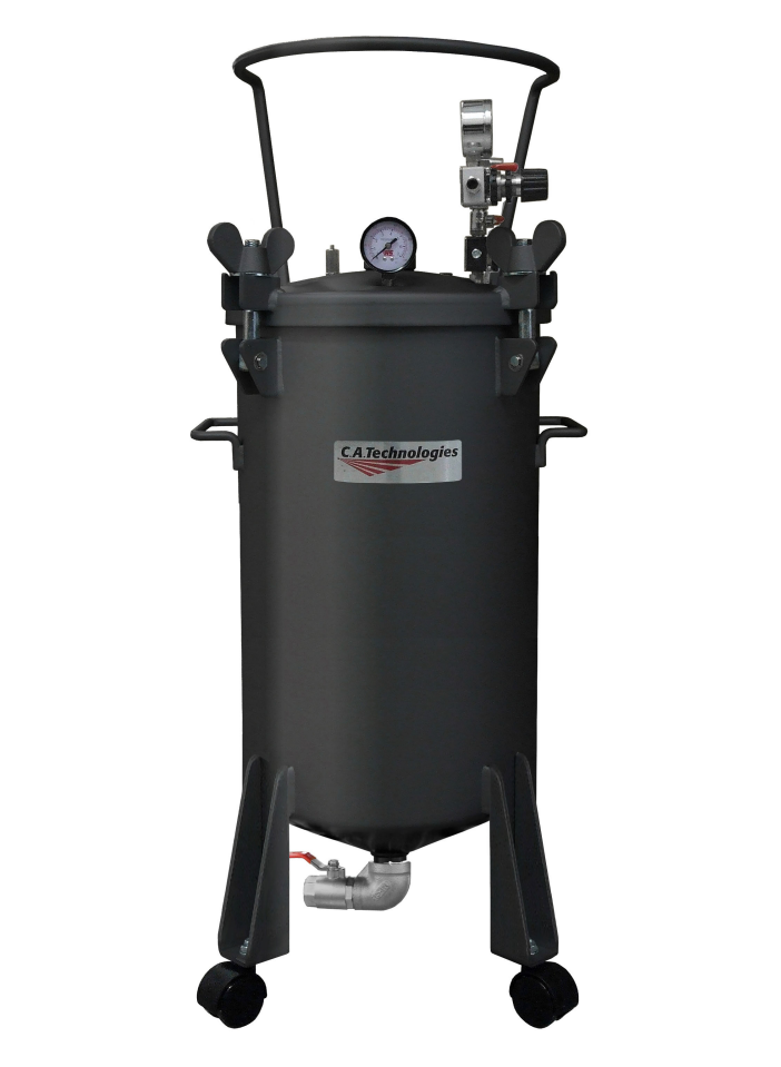 C.A Technologies 10 gallon (NON-ASME) Bottom Outlet Pressure Tank - DOUBLE REGULATED