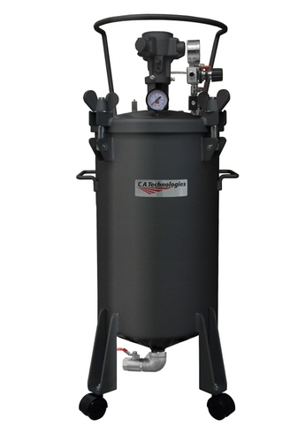 C.A Technologies 10 gallon (NON-ASME) Air Agitated Bottom Outlet Pressure Tank - NON REGULATED