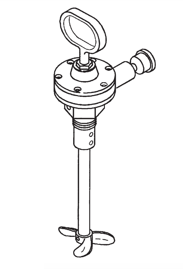 QMG-416 PLated Steel Direct Drive Agitator