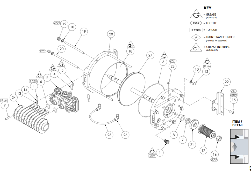 Binks - 161992 O-RING VITON DIA 177.5 X 2.62