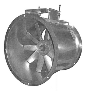 18" Tube Axial Paint Booth Fan w/ 1/3HP 200-230/460 Volt Three Phase Explosion Proof Motor