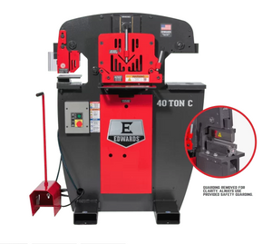 Edwards - 40 Ton C Ironworker 1 Phase, 115 Volt, 8" Brake