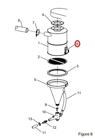 Clemco 12263 Spring Latch Assembly
