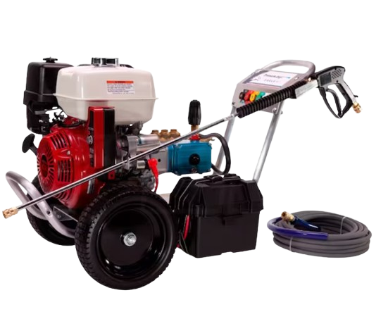 Pressure-Pro E4040HCE-20 Eagle II 4000 PSI (Gas - Cold Water) Aluminum Frame Pressure Washer w/ CAT Pump & Electric Start Honda GX390 Engine