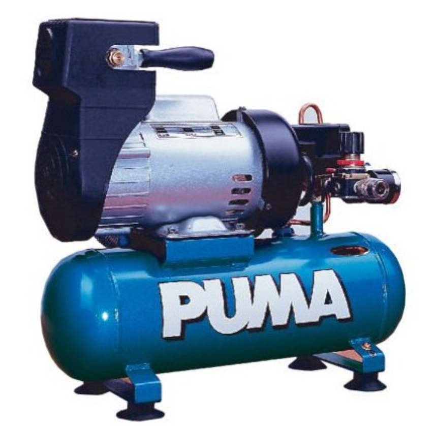 Puma Industries LA-5706 1 HP, Oil-Less With Hot Dog Hand Carry Tank