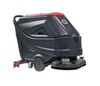 Viper AS6690T-215 26", 22-gallon, traction-drive, pad drivers, 33" squeegee assembly, 25-amp on board charger, (2) 215 Ah Wet batteries, Scrubber