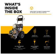 Load image into Gallery viewer, BE B4213HSJS 4,200 PSI 4.2 GPM Cold Water Gas Pressure Washer