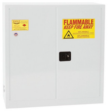 Load image into Gallery viewer, Eagle 40-gal.capacity Flammable storage Cabinet w/ 3 Shelves &amp; 2 Door-Sliding Self Close - White