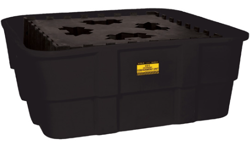 Eagle IBC Containment Unit with Poly Platform, No Drain, Black