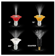 Load image into Gallery viewer, BE 85.210.009 65° 1/4" Quick Connect Long Range &amp; Short Range Soap Nozzle - 4.0 Orifice
