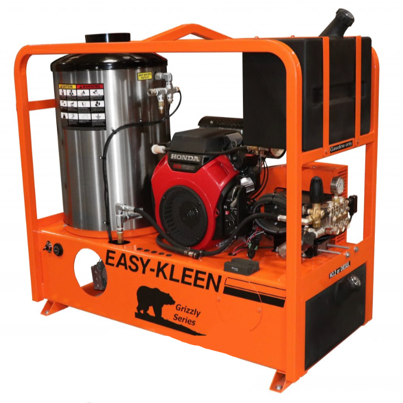 Easy-Kleen 7000 PSI @ 4.0 GPM Belt Drive 24HP HondaEngine General Pump Industrial Hot Water Gas Pressure Washer - Oil Fired