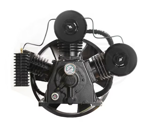 EMAX APP3Y1544TP 15HP 44CFM Displacement 2 Stage 3Cyl Pressure Lubricated Bare Pump w/flywheel