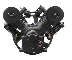 EMAX APP4V1043TR2 10HP 43CFM Displacement 2 Stage Reciprocating Splash Lubricated Bare Pump w/ flywheel