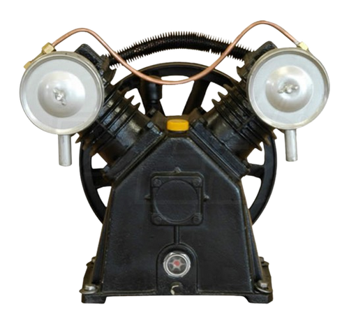 EMAX APP2V0313S (aka APP2V0314S ) 3hp 13CFM Displacement Single Stage Reciprocating Splash Lubricated Bare Pump with flywheel