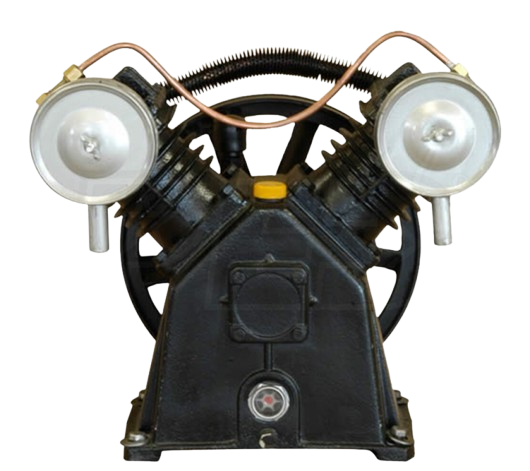 EMAX APP2V0313S (aka APP2V0314S ) 3hp 13CFM Displacement Single Stage Reciprocating Splash Lubricated Bare Pump with flywheel