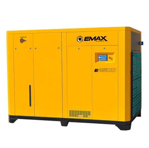 EMAX ERV1500003D-460 150HP 3PH 460V 706CFM Energy Efficient Variable Speed Industrial Rotary Screw Compressor-TANKLESS -100,000 HR pump life
