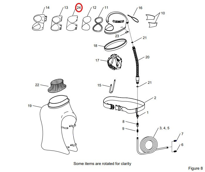 Clemco Intermediate Lens for Sandblast Helmet 5/PK