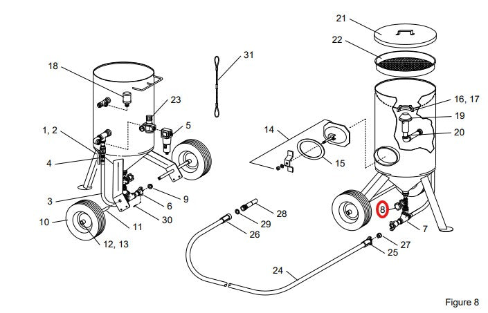 Clemco Lightweight Media Valve - LMV