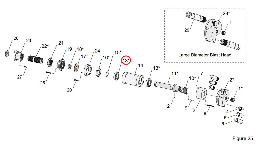 Clemco 02611 - SB Double Seal Light Bearing