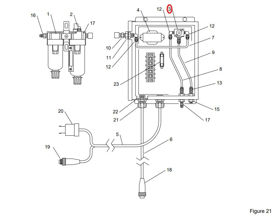Clemco 07664 Valve, Air 3-Way, 12V DC