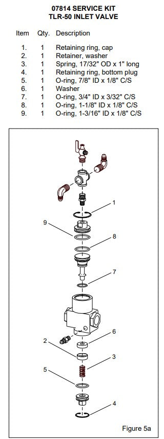 Clemco 07814 - Service kit, 1/2 Inlet Valve