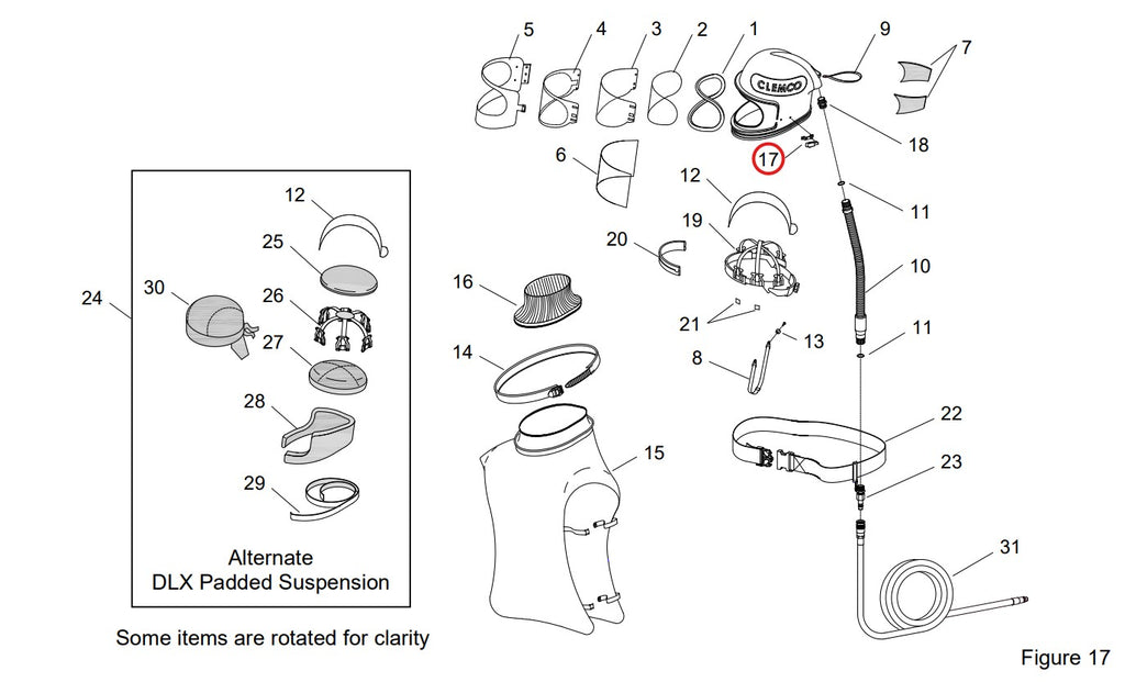 Clemco 24006 Latch kit for APL 600 Window