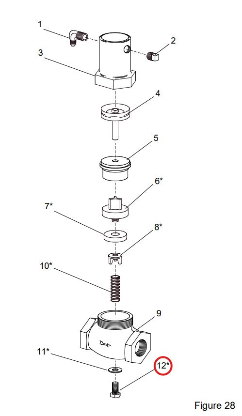 Clemco 03251 Screw, 3/8-nc X 3/4 Inch Hex Head Cap