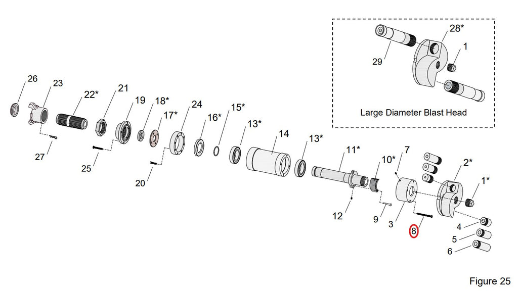 Clemco 03892 - Screw, 10-24 X 2 1/4