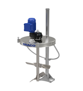Graco 25C480 Electric Back Gear Drum Agitator with drum cover, elevator, siphon, shaft and blades, ATEX