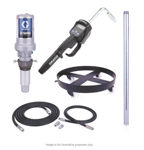 Graco 25C550 Ld Series 3:1 Mobile 55 Gallon Oil Pump Package - Manual Meter, Rigid Extension, Npt