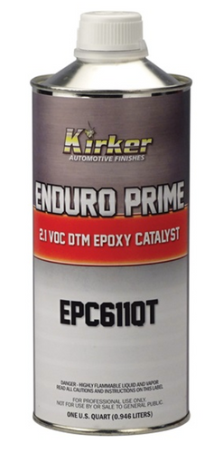 Kirker Automotive Finishes EPC611-4 Epoxy Primer, 1 qt, Gray, 2.1 lb/gal VOC