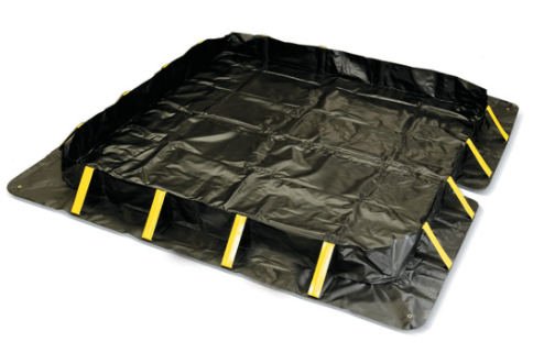 Eagle Talon™ SX Berm, 12'x50'x1', 4488 Gal. Spill Capacity, Black