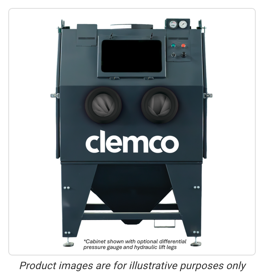 Clemco 32694 Steel Media, 230v 3 Phase, 40x50, Pressure Blast Cabinet, Standard w/ LPDC 900 CFM