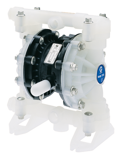 Graco D52331 Husky 515 PP 1/2 in NPT Standard Pump, PP Center Section, SS Seats, SS Balls & PTFE Diaphragm
