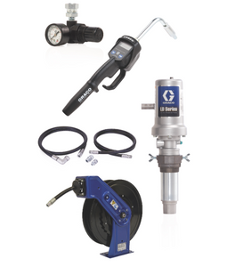 Graco 24K797 Ld Series 3:1 Deluxe Tank Mount Oil Pump With Sd™ Series 1/2 In. X 50 Ft. Hose Reel Package - Manual Meter Type