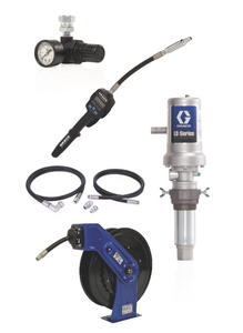 Graco 24K799 Ld Series 3:1 Deluxe Tank Mount Oil Pump With Sd™ Series 1/2 In. X 50 Ft. Hose Reel Package - Manual Meter Type