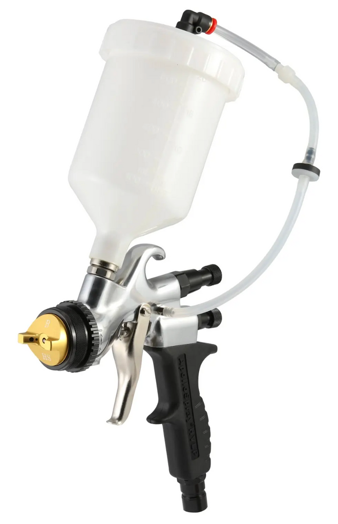 Apollo ECO 600cc Bleeder/Non-Bleeder Type Metal w/ Composite Handle Gravity Spray Gun - Silver