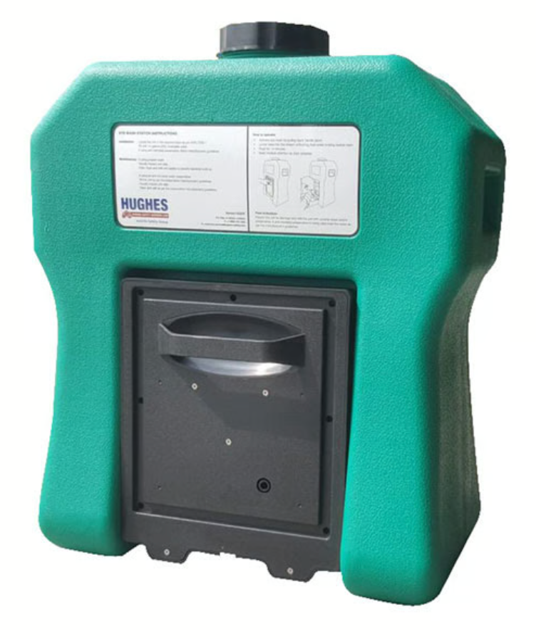 16 Gallon Portable Self-Contained Hughes Eyewash Station, Gravity-Fed