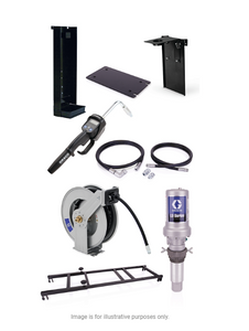 Graco 24H892 Ld Series 5:1 275 Gallon (1040 Liter) Stationary Oil Pump Package - Manual Meter Type