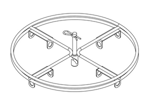 PaintLine PSDR.SP PSDR Circular Spinner+ Fixtures w/Hitch Pin