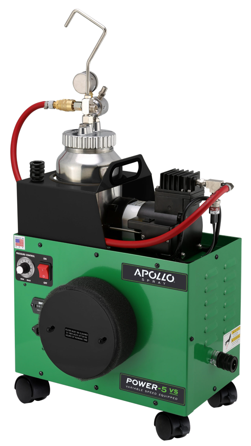 Apollo POWER-5 VS Series Turbo Paint Spray System w/ 7700 Spray Gun & 2 Quart Fluid Feed System