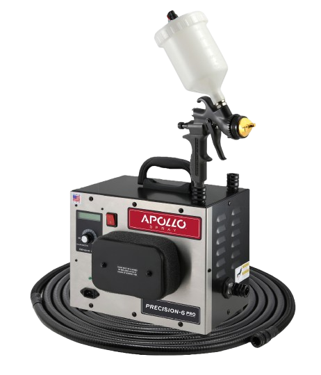 Apollo P6PRO+110-7700GT-600 PRECISION-6 PRO PLUS Turbo Paint Spray System with 600cc Gravity Cup