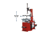 Load image into Gallery viewer, Tuxedo Lifts TC-530 Compact Swing-Arm Tire Changer – 38" Max Wheel, 12"–23" Inside / 10"–20" Outside Rim Clamp