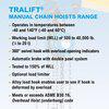 Load image into Gallery viewer, Tralift Manual Chain Hoist, 1,000 lb. (0.5 Ton) Load Capacity