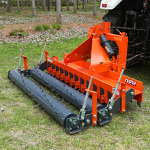 Load image into Gallery viewer, MechMaxx 72" Heavy Duty Soil Pulverizer, Double Spiked Roller, 25 Shanks, Category 1 and 2, 3 Point Hitch Tractor Attachment, TSP72D