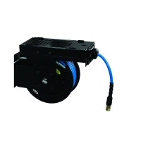 Load image into Gallery viewer, Blu Shield Pressure washer small wide reel 1/4" X 50' + 15' Inlet Hose.