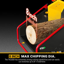 Load image into Gallery viewer, MechMaxx 35hp 1000cc ZONSEN E-Start 8 inch Gas Powered Commerical Wood Chipper with Intelligent Hydraulic Feeding System, CROBA TX1000