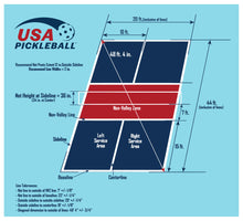 Load image into Gallery viewer, NewStripe 10001951 Pickleball Court Stencil 1/8" PolyTough Lifetime Warranty